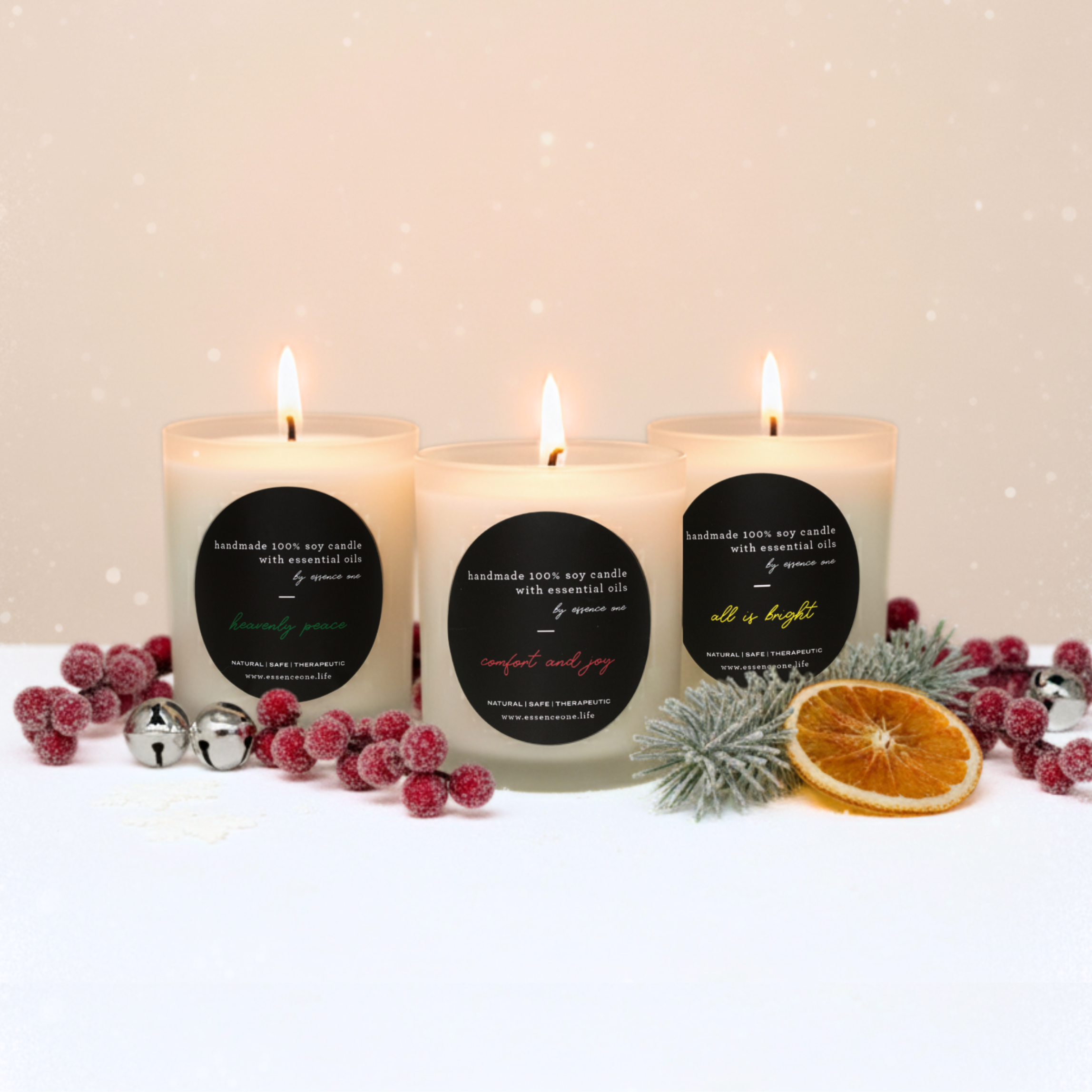 Holiday Essential Oil Soy Candle